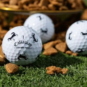 Callaway Chrome Tour HUSKY Big Dog Eat Golf Balls Limited Edition - 3 Balls